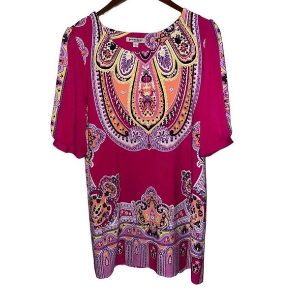 Geneology - Mod Print Mini Dress - Picture 1 of 9